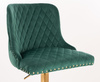 FOTEL HR940KW BUTELKOWA ZIELEŃ WELUR ZŁOTA PODSTAWA