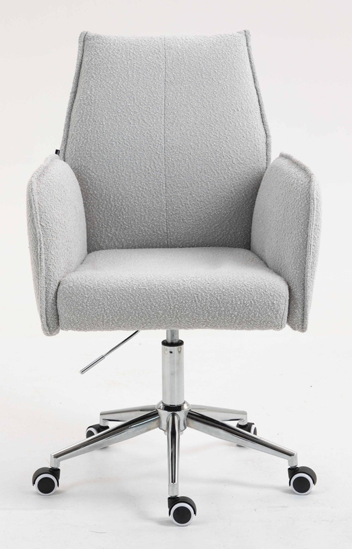 FOTEL HR280K SZARY BARANEK CHROMOWANA PODSTAWA