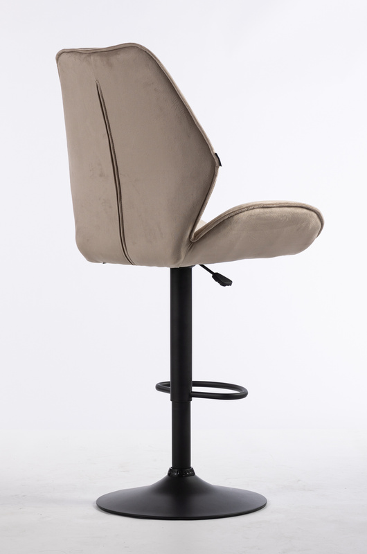 FOTEL HR350W LATTE WELUR CZARNA PODSTAWA