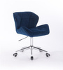 FOTEL HR111K CIEMNE MORZE WELUR