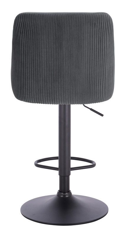 FOTEL HR920W GRAFITOWY WELUR CZARNA PODSTAWA