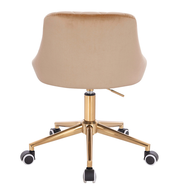 HOKER HR1054K LATTE WELUR ZŁOTA PODSTAWA