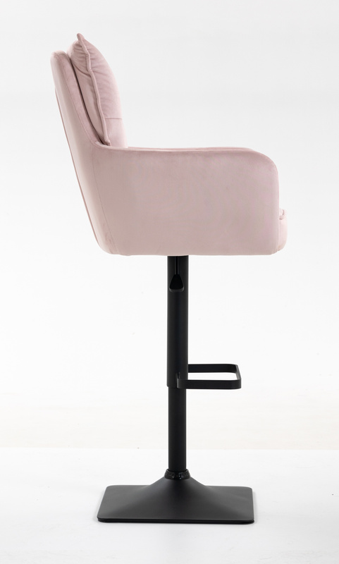 HOKER HR250KW PUDROWY RÓŻ WELUR CZARNA PODSTAWA