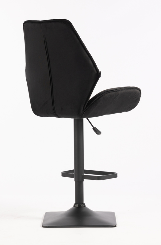 FOTEL HR350KW CZARNY WELUR CZARNA PODSTAWA