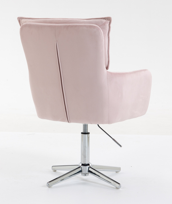 HOKER HR250CROSS PUDROWY RÓŻ WELUR  CHROMOWANA PODSTAWA