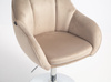 HOKER HR2055N LATTE WELUR CHROMOWANA PODSTAWA