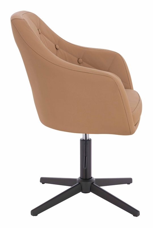 HOKER HR831CROSS KARMELOWY EKOSKÓRA PREMIUM SOFT CZARNA PODSTAWA