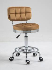 HOKER HR636 MIODOWY WELUR CHROMOWANA PODSTAWA