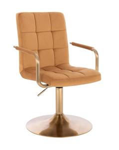 HOKER HR1015NP MIODOWY WELUR ZŁOTA PODSTAWA