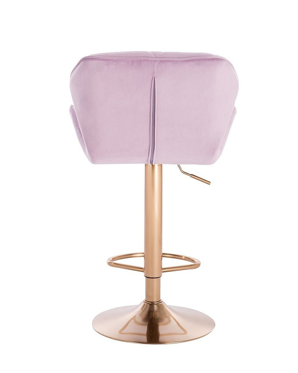 FOTEL HR111W WRZOSOWY WELUR ZŁOTA PODSTAWA