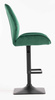 FOTEL HR350KW BUTELKOWA ZIELEŃ WELUR CZARNA PODSTAWA