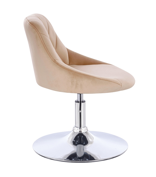 HOKER HR1054N LATTE WELUR CHROMOWANA PODSTAWA