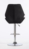FOTEL HR350W CZARNY WELUR CHROMOWANA PODSTAWA