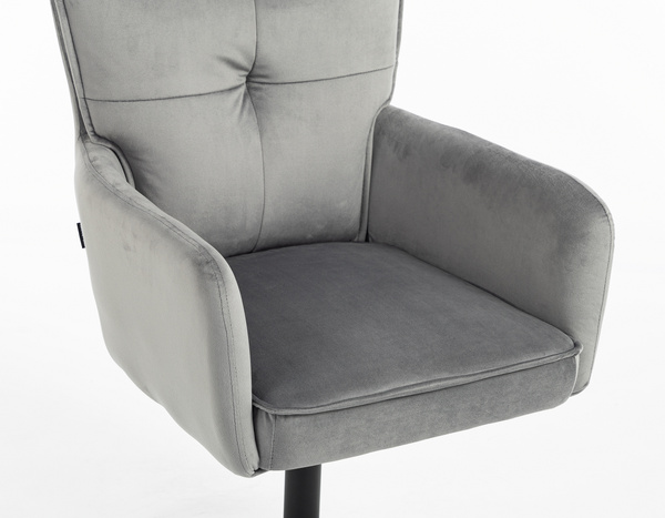 HOKER HR250N GRAFITOWY WELUR  CZARNA PODSTAWA