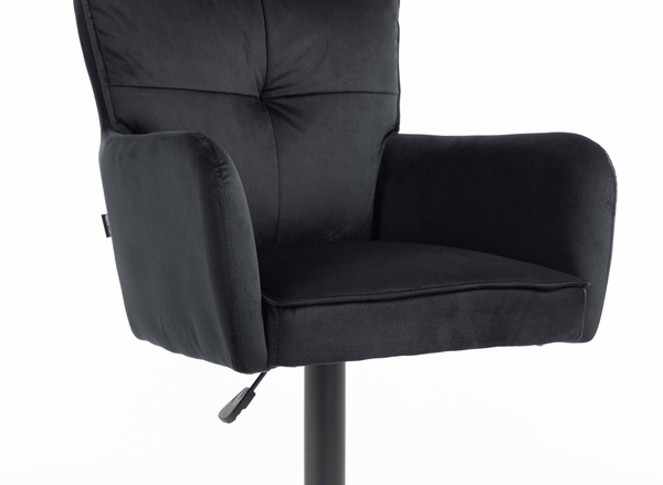 HOKER HR250KW CZARNY WELUR CZARNA PODSTAWA