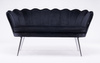 SOFA FREY CZARNY CHROMOWANE NOGI