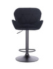 FOTEL HR111W CZARNY WELUR CZARNY MAT