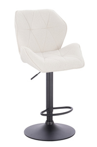 HOKER HR212W KREMOWY BARANEK CZARNA PODSTAWA