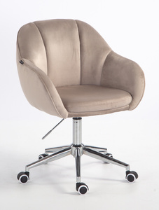 HOKER HR2055K LATTE WELUR CHROMOWANA PODSTAWA