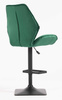 FOTEL HR350KW BUTELKOWA ZIELEŃ WELUR CZARNA PODSTAWA