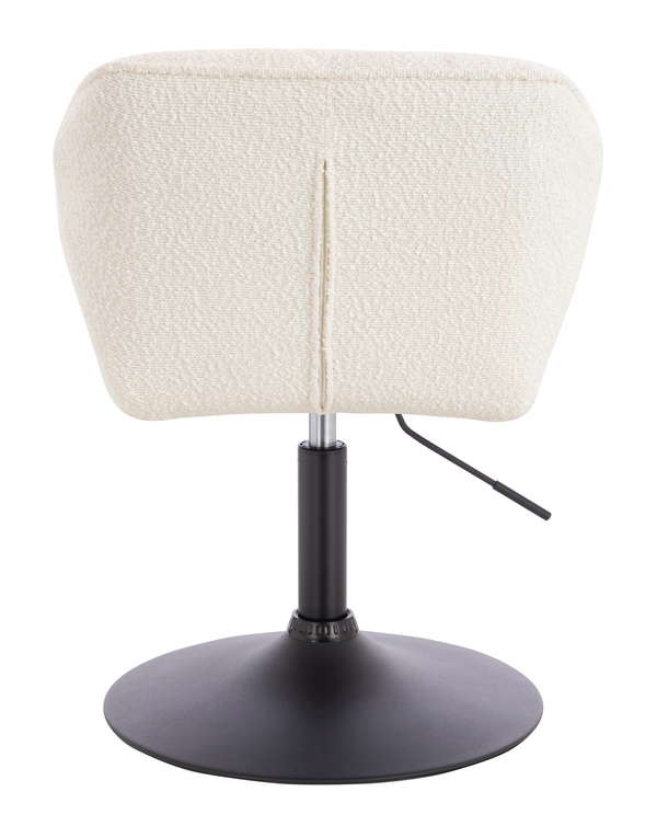 FOTEL HR111N KREMOWY BARANEK CZARNA PODSTAWA