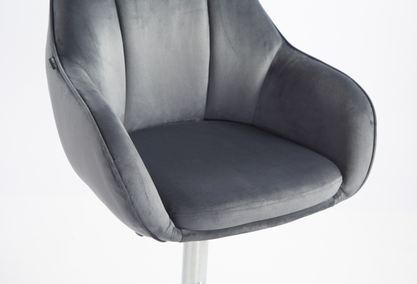 HOKER HR2055W GRAITOWY WELUR CHROMOWANA PODSTAWA