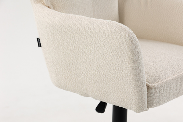 HOKER HR250W KREMOWY BARANEK CZARNA PODSTAWA