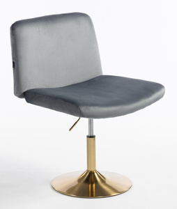 HOKER HR150N GRAFITOWY WELUR ZŁOTA PODSTAWA