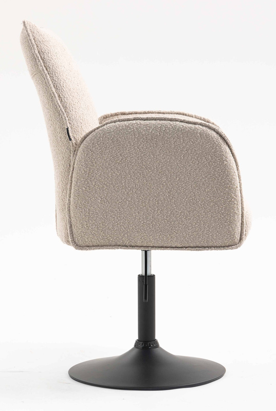 FOTEL HR280N LATTE BARANEK CZARNA PODSTAWA