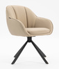 FOTEL HR2055 KREMOWY CZARNY PAJĄK