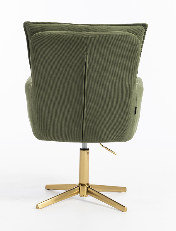 HOKER HR250CROSS ZIELONY SZAŁWIA PREMIUM CORD SZTRUKS ZŁOTA PODSTAWA