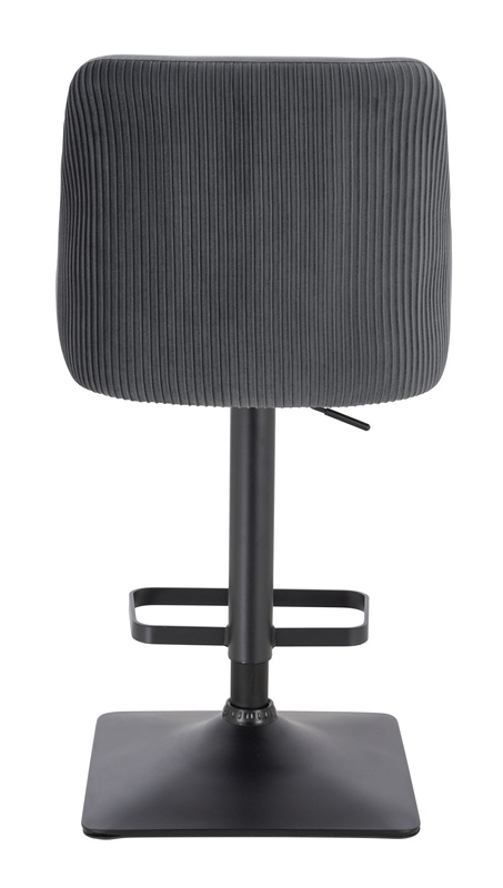 FOTEL HR920KW GRAFITOWY WELUR CZARNA PODSTAWA