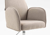 FOTEL HR280K LATTE BARANEK CHROMOWANA PODSTAWA