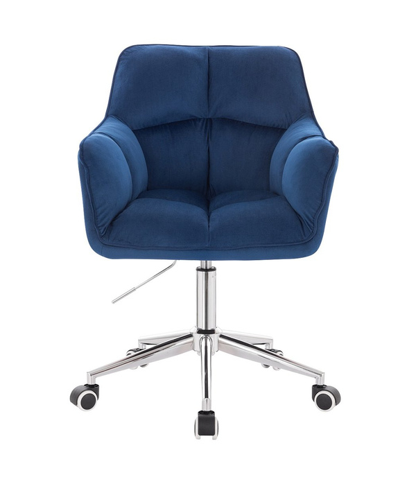 HOKER HR550K  CIEMNE MORZE WELUR CHROMOWANA PODSTAWA