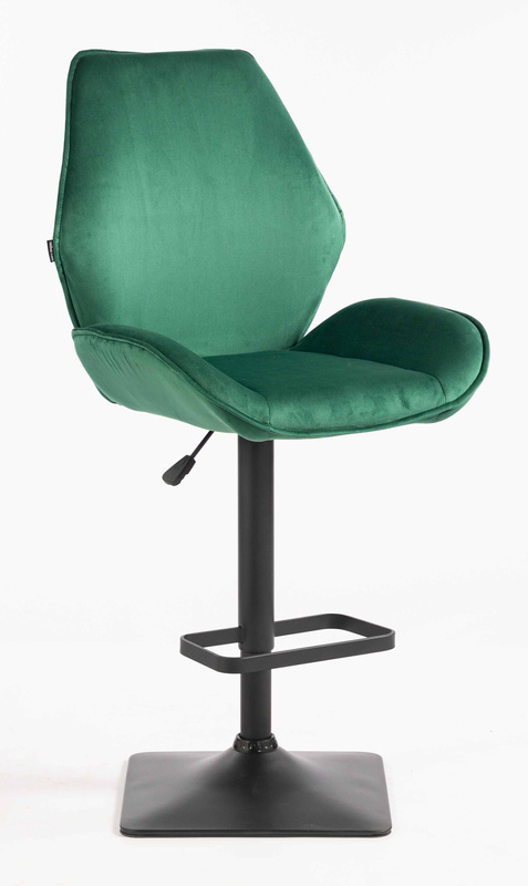 FOTEL HR350KW BUTELKOWA ZIELEŃ WELUR CZARNA PODSTAWA