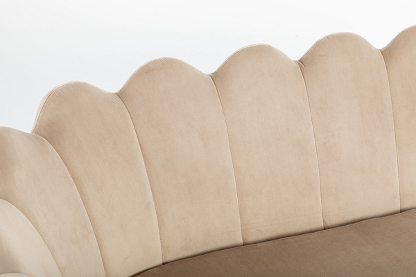 SOFA FREY LATTE CHROMOWANE NOGI