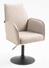 FOTEL HR280N LATTE BARANEK CZARNA PODSTAWA