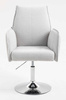 FOTEL HR280N SZARY BARANEK CHROMOWANA PODSTAWA