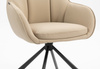 FOTEL HR2055 KREMOWY CZARNY PAJĄK