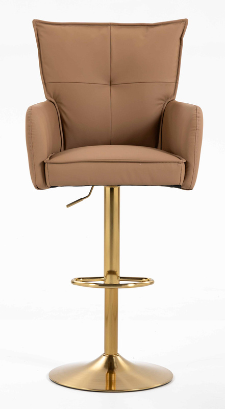 HOKER HR250W KARMELOWY EKOSKÓRA PREMIUM SOFT ZŁOTA PODSTAWA