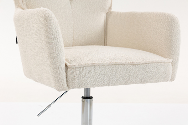 HOKER HR250K KREMOWY BARANEK CHROMOWANA PODSTAWA