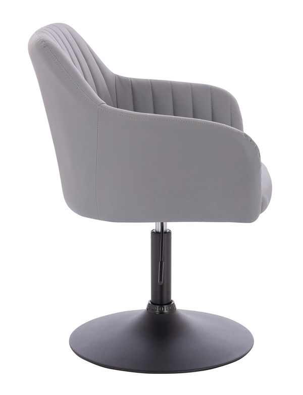 FOTEL HR190N SZARY CZARNA PODSTAWA