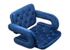 HOKER HR8403W CIEMNE MORZE WELUR CZARNA PODSTAWA