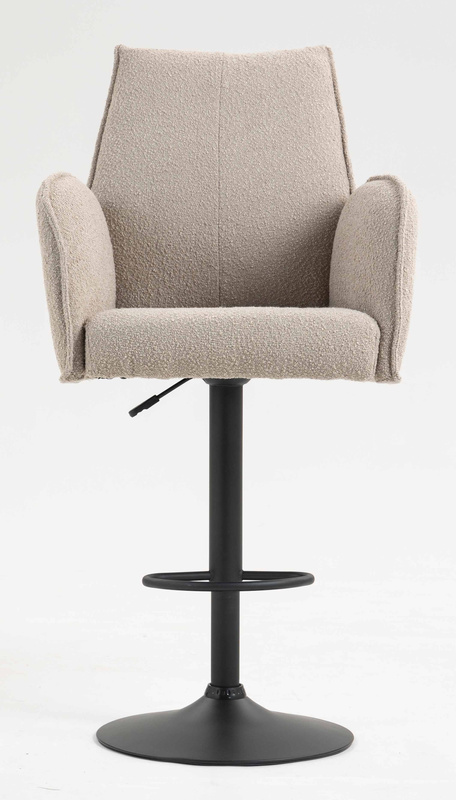 FOTEL HR280W LATTE BARANEK CZARNA PODSTAWA