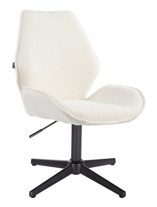 FOTEL HR350CROSS KREMOWY BARANEK CZARNA PODSTAWA