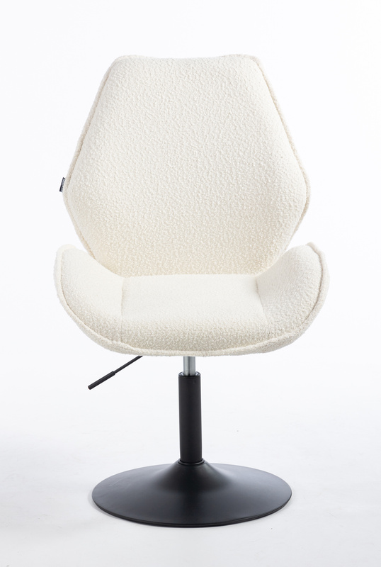 FOTEL HR350N KREMOWY BARANEK CZARNA PODSTAWA