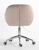 HOKER HR2055K LATTE WELUR CHROMOWANA PODSTAWA