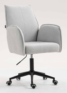 FOTEL HR280K SZARY BARANEK CZARNA PODSTAWA