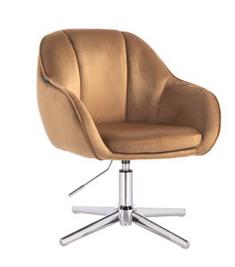 HOKER HR2055CROSS MIODOWY WELUR CHROMOWANA PODSTAWA