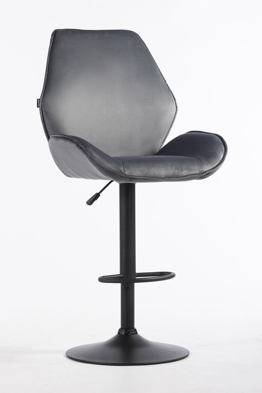 FOTEL HR350W GRAFITOWY WELUR CZARNA PODSTAWA